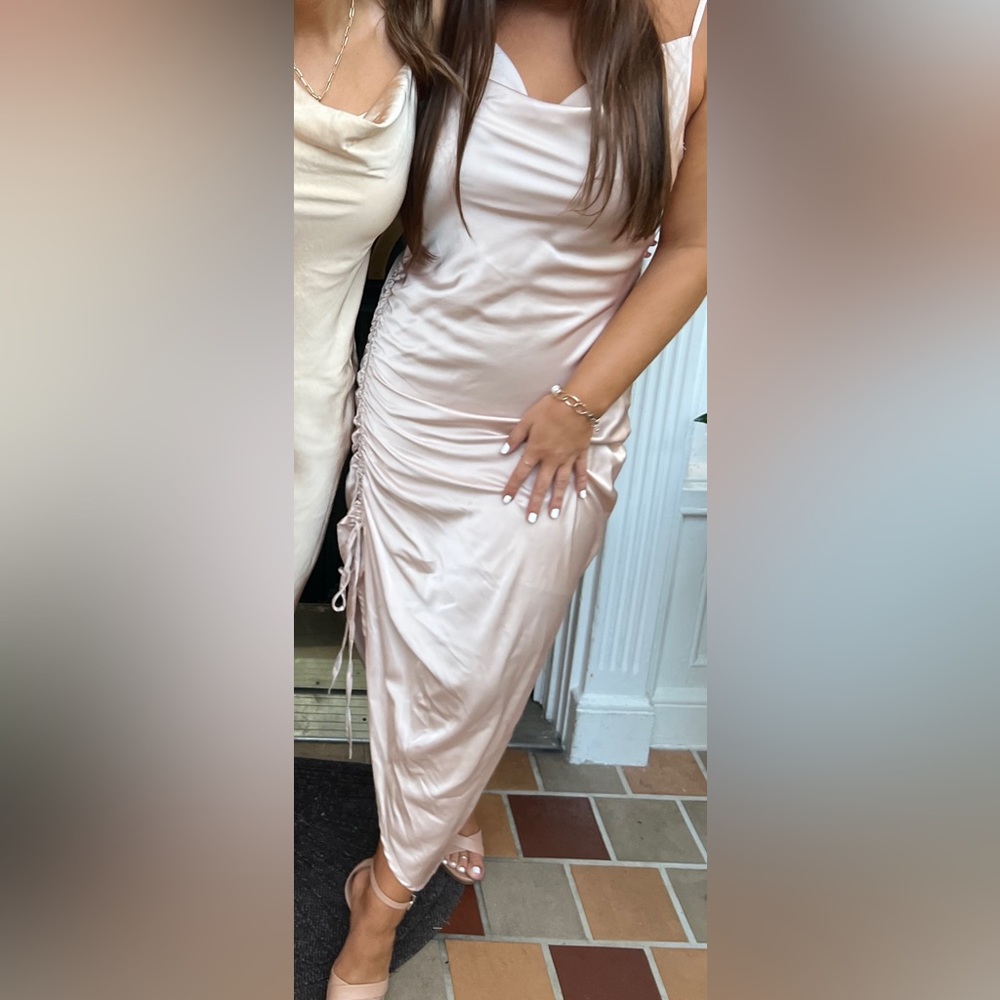Apricot Lane Champagne Satin Dress